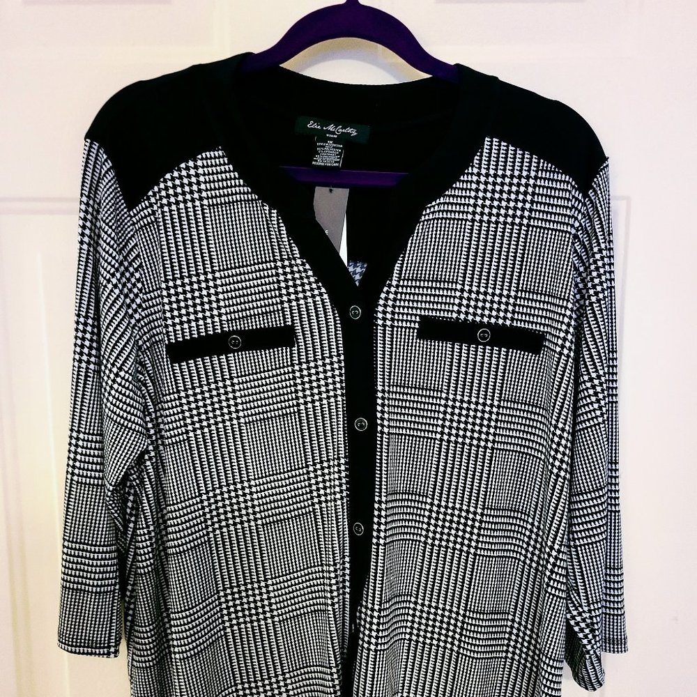 Nwt houndstooth blouse
